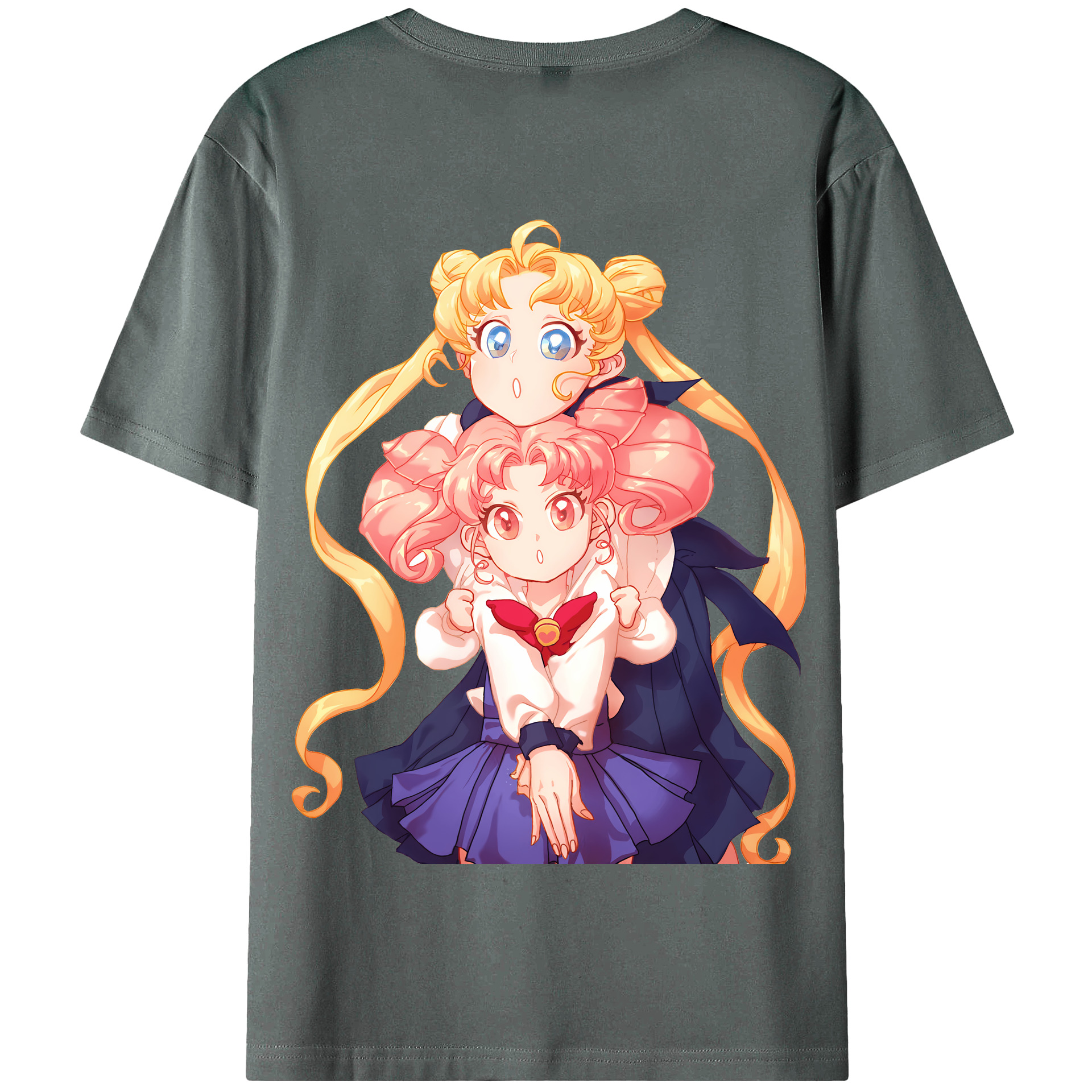 （画像用） 美少女戦士セーラームーン 愛野 美奈子 あいの みなこ Sailor Moon Aino Minako 綿100％半袖Tシャツ（背面プリント）